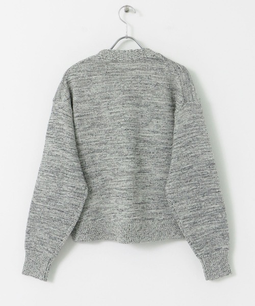 FORK&SPOON（フォークアンドスプーン）の「FORK&SPOON　ミックスヤーンVネックカーディガン（カーディガン/ボレロ・レディース・ネイビー/ベージュ・1）」の21枚目の写真