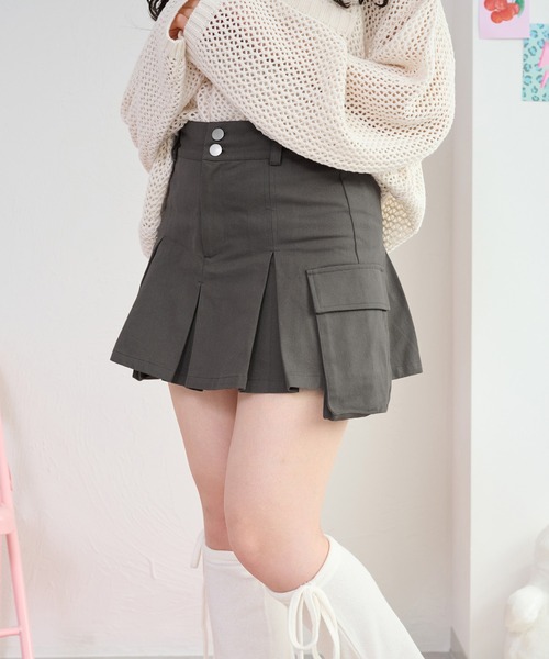 shrita(シュリータ)の「ツイルカーゴミニスカート【低身長さん shrita(シュリータ)の「ツイルカーゴミニスカート【低身長さん