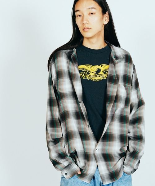 TOWNCRAFT/タウンクラフト 60S LOOP COLLAR SHIRT オンブレチェック 