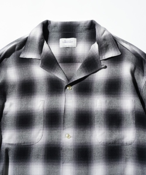 TOWNCRAFT / タウンクラフト 60S OMBRE LOOP COLLAR SHIRT