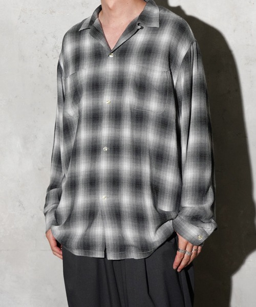 TOWNCRAFT / タウンクラフト 60S OMBRE LOOP COLLAR SHIRT