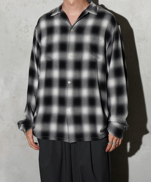 TOWNCRAFT / タウンクラフト 60S LOOP COLLAR NEL OMBRE SHIRTS