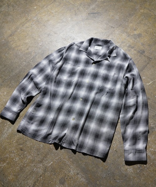 トップス 60's ombre rayon western shirt 60's ombre rayon western shirt