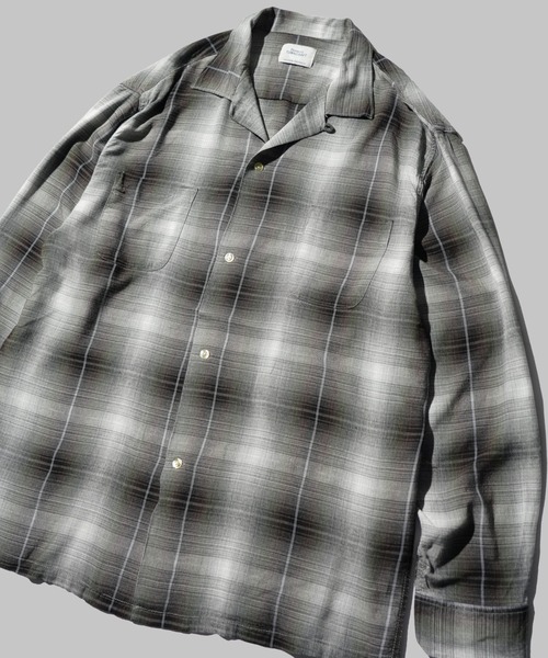 TOWNCRAFT / タウンクラフト 60S OMBRE LOOP COLLAR SHIRT オンブレ