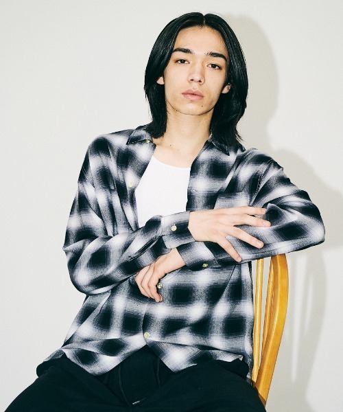 TOWNCRAFT / タウンクラフト 60S OMBRE LOOP COLLAR SHIRT オンブレ