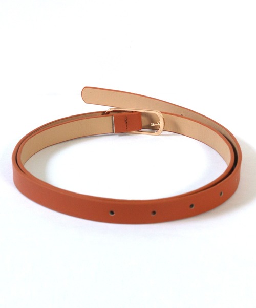 florist(フローリスト)の「オーバルフレーム細めレザーウエストベルト(ベルト・レディース・オフホワイト/ブラック/ベージュ/ラベンダー/オレンジ/モカ/ホワイト/ピンク/キャメル/レッド・ONESIZE)」の17枚目の写真