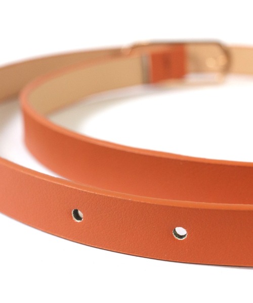 florist(フローリスト)の「オーバルフレーム細めレザーウエストベルト(ベルト・レディース・オフホワイト/ブラック/ベージュ/ラベンダー/オレンジ/モカ/ホワイト/ピンク/キャメル/レッド・ONESIZE)」の18枚目の写真