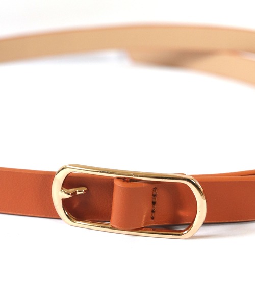 florist(フローリスト)の「オーバルフレーム細めレザーウエストベルト(ベルト・レディース・オフホワイト/ブラック/ベージュ/ラベンダー/オレンジ/モカ/ホワイト/ピンク/キャメル/レッド・ONESIZE)」の19枚目の写真