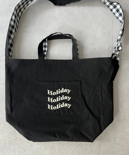 CPCM（シーピーシーエム）の「2WAYチェックショルダーバッグ（ショルダーバッグ・レディース・ブラック/ブルー/イエロー/パープル・FREE）」の7枚目の写真