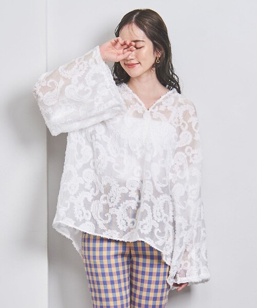 UNITED ARROWS フリルホワイトチュニック UNITED ARROWS フリルホワイトチュニック UNITED ARROWS フリル