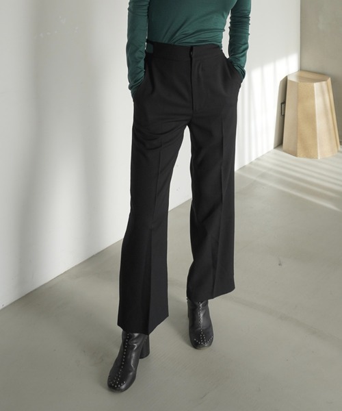 ENCIRCLE(エンサークル)の「【ENCIRCLE/エンサークル】Accent pants/アクセントパンツ(スラックス・レディース・チャコールグレー/ブラック・2/1)」の19枚目の写真