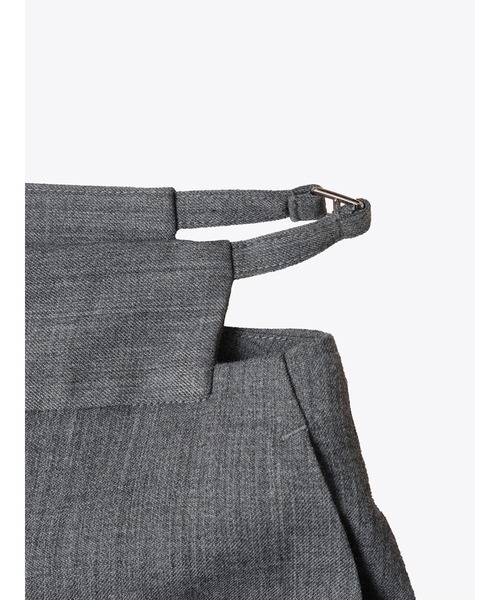 ENCIRCLE(エンサークル)の「【ENCIRCLE/エンサークル】Accent pants/アクセントパンツ(スラックス・レディース・チャコールグレー/ブラック・2/1)」の6枚目の写真