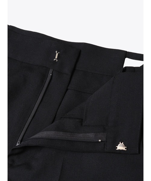 ENCIRCLE(エンサークル)の「【ENCIRCLE/エンサークル】Accent pants/アクセントパンツ(スラックス・レディース・チャコールグレー/ブラック・2/1)」の3枚目の写真