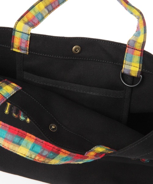 niko and...（ニコアンド）の「オリジナルニコロゴパッチワークハンドバッグ（トートバッグ・レディース・オフホワイト/ブルー/ブラック・0）」の17枚目の写真