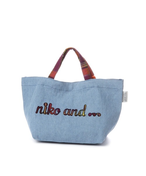 niko and...（ニコアンド）の「オリジナルニコロゴパッチワークハンドバッグ（トートバッグ・レディース・オフホワイト/ブルー/ブラック・0）」の21枚目の写真