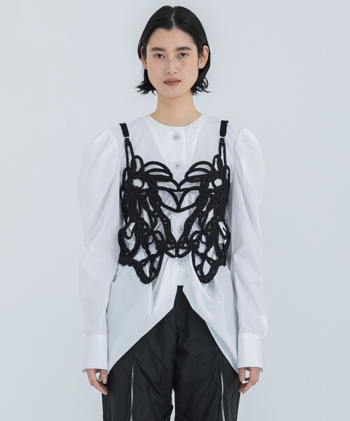 SUKALA エンブロイダリー カバーキャミソール Ｍ SUKALA】エンブロイダリープリントカバーキャミソール(Sサイズ