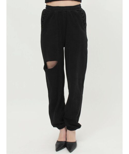 GYDA（ジェイダ）の「【SETUP着用可】Square gydaパイルパンツ（その他パンツ・レディース・オフホワイト/ブラック・FREE）」の13枚目の写真