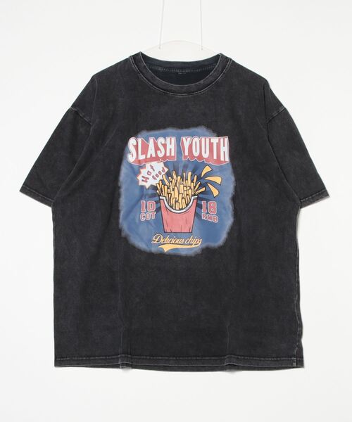 ARCADE(アーケード)の「ピグメント加工 古着風 オーバーサイズ プリント 半袖 Tシャツ(Tシャツ/カットソー・レディース・ブラック系その他2/ブラック系その他/ブラック系その他3/ブラック系/ブラック系2/ブラック系その他4/ブラック系その他5/ブラック系その他6/ブラック系その他7・FREE)」の9枚目の写真
