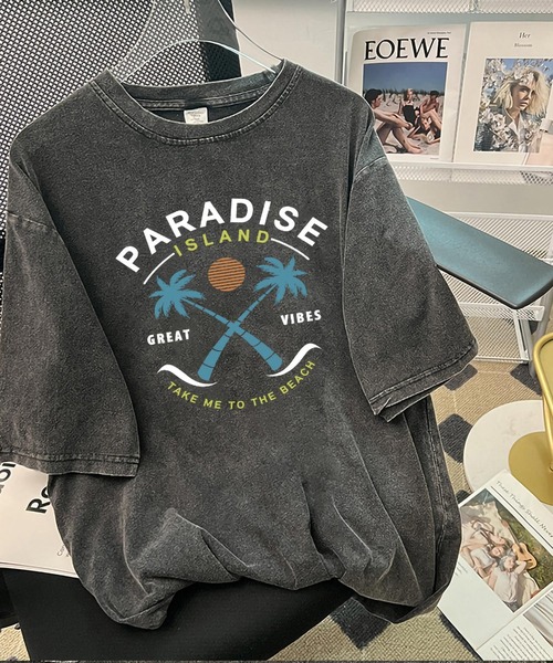 ARCADE(アーケード)の「ピグメント加工 古着風 オーバーサイズ プリント 半袖 Tシャツ(Tシャツ/カットソー・レディース・ブラック系その他2/ブラック系その他/ブラック系その他3/ブラック系/ブラック系2/ブラック系その他4/ブラック系その他5/ブラック系その他6/ブラック系その他7・FREE)」の8枚目の写真