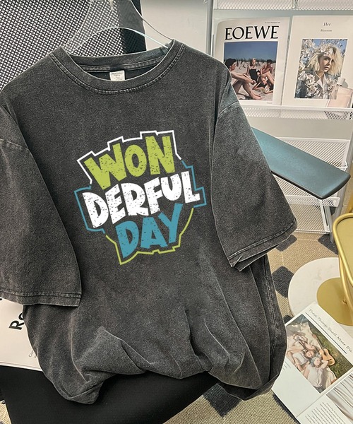 ARCADE(アーケード)の「ピグメント加工 古着風 オーバーサイズ プリント 半袖 Tシャツ(Tシャツ/カットソー・レディース・ブラック系その他2/ブラック系その他/ブラック系その他3/ブラック系/ブラック系2/ブラック系その他4/ブラック系その他5/ブラック系その他6/ブラック系その他7・FREE)」の6枚目の写真