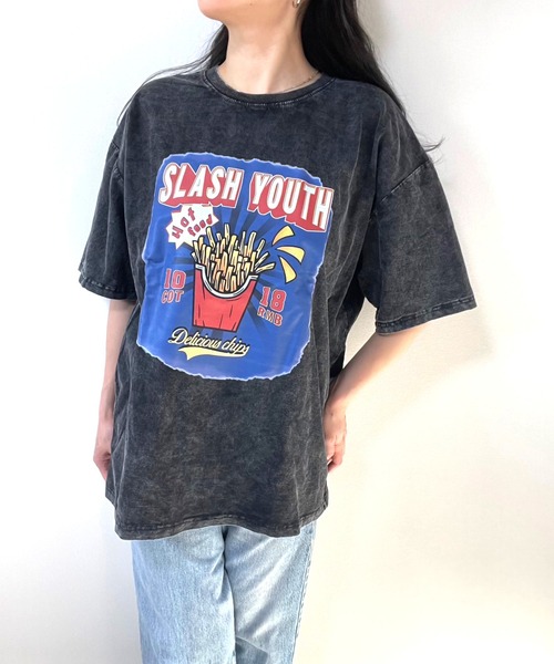 ARCADE(アーケード)の「ピグメント加工 古着風 オーバーサイズ プリント 半袖 Tシャツ(Tシャツ/カットソー・レディース・ブラック系その他2/ブラック系その他/ブラック系その他3/ブラック系/ブラック系2/ブラック系その他4/ブラック系その他5/ブラック系その他6/ブラック系その他7・FREE)」の17枚目の写真