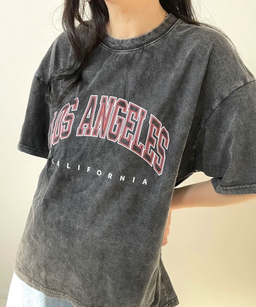 ARCADE(アーケード)の「ピグメント加工 古着風 オーバーサイズ プリント 半袖 Tシャツ(Tシャツ/カットソー・レディース・ブラック系その他2/ブラック系その他/ブラック系その他3/ブラック系/ブラック系2/ブラック系その他4/ブラック系その他5/ブラック系その他6/ブラック系その他7・FREE)」の16枚目の写真