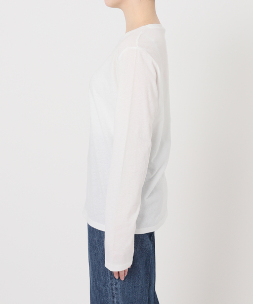 STONE  クルーネック ロンT 3XL アイボリー 追加4》シアークルーネックロンT（Tシャツ/カットソー）｜B.C