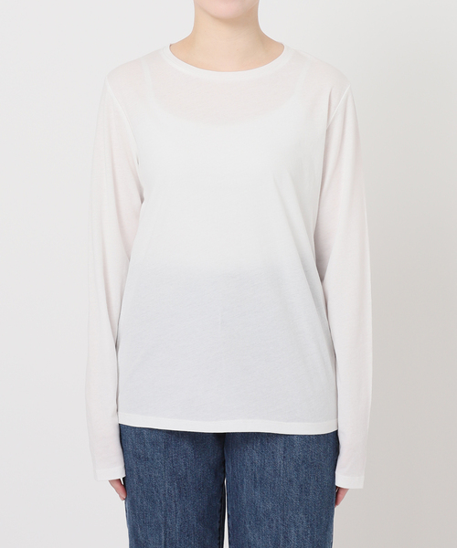 追加4》シアークルーネックロンT（Tシャツ/カットソー）｜B.C