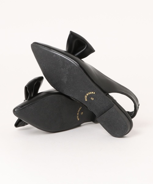 apres jour clair（アプレジュールクレア）の「【apres jour clair】2wayリボンフラットシューズ【ZOZOTOWN限定アイテム】（パンプス・レディース・ブラック/シルバー・SMALL/X-LARGE/MEDIUM/LARGE）」の8枚目の写真