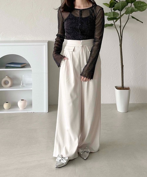 apres jour clair（アプレジュールクレア）の「【apres jour clair】2wayリボンフラットシューズ【ZOZOTOWN限定アイテム】（パンプス・レディース・ブラック/シルバー・SMALL/X-LARGE/MEDIUM/LARGE）」の12枚目の写真