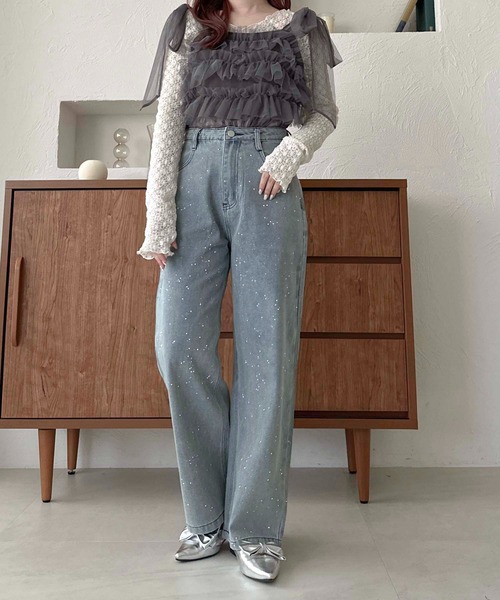 apres jour clair（アプレジュールクレア）の「【apres jour clair】2wayリボンフラットシューズ【ZOZOTOWN限定アイテム】（パンプス・レディース・ブラック/シルバー・SMALL/X-LARGE/MEDIUM/LARGE）」の13枚目の写真