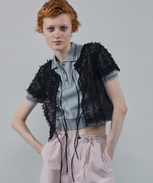 MAISON SPECIAL | 2way Tulle Ribbon Tops/2WAYチュールリボントップス【MAISON SPECIAL/メゾンスペシャル】(シャツ/ブラウス)