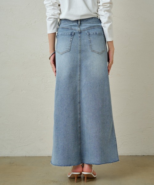 LOUNGEDRESS(ラウンジドレス)の「デニムマキシスカート(デニムスカート・レディース・ブルー/ブラック・SMALL/MEDIUM)」の13枚目の写真