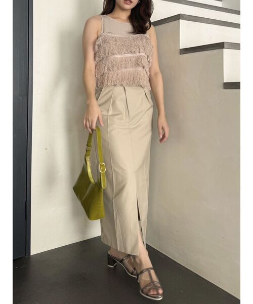 dazzlin（ダズリン）の「フリンジニットキャミSETトップス（ニット/セーター・レディース・ベージュ/ピンク/グレー・FREE）」の17枚目の写真