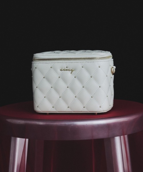 EIMY ISTOIRE（エイミーイストワール）の「キルティングスタッズミニショルダーバッグ（ショルダーバッグ・レディース・シルバー/ブラック/アイボリー/ベージュ・F）」の19枚目の写真