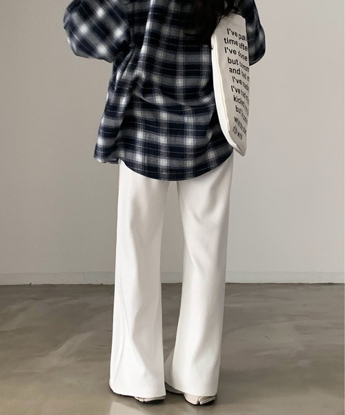 MAISON DE THERESE(メゾン ド テレーズ)の「ゆったりチェックのシャツ(シャツ/ブラウス・レディース・ネイビー・M/S)」の20枚目の写真