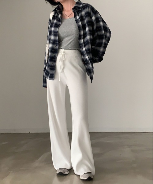 MAISON DE THERESE(メゾン ド テレーズ)の「ゆったりチェックのシャツ(シャツ/ブラウス・レディース・ネイビー・M/S)」の16枚目の写真