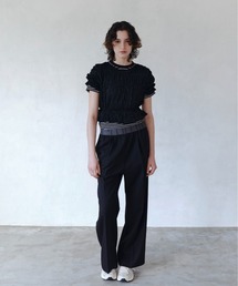 emmi | ジャガードゴムタックパンツ(スラックス)