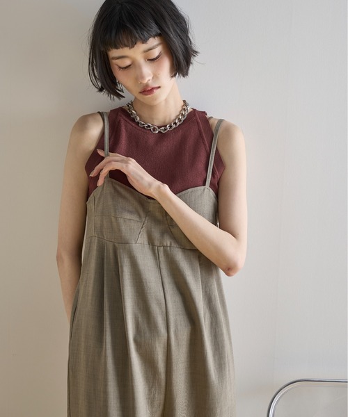 THE YOn(ザヨン)の「コルセットデザインキャミサロペット(サロペット/オーバーオール・レディース・サンドベージュ/レディッシュグレー/ブラック・FREE)」の13枚目の写真