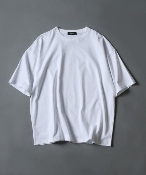 ANPAS（アンパス）の「ANPAS High Function Heavy Weight Big T-Shirt/ANPAS 別注 ヘビーウェイト ビッグシルエット Tシャツ UVカット 吸水速乾 接触冷感（Tシャツ/カットソー・メンズ・ブラック/グレイッシュベージュ/サックスブルー/チャコール/ホワイト・M/L）」の2枚目の写真