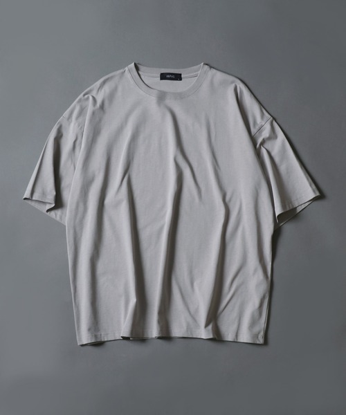 ANPAS（アンパス）の「ANPAS High Function Heavy Weight Big T-Shirt/ANPAS 別注 ヘビーウェイト ビッグシルエット Tシャツ UVカット 吸水速乾 接触冷感（Tシャツ/カットソー・メンズ・ブラック/グレイッシュベージュ/サックスブルー/チャコール/ホワイト・M/L）」の4枚目の写真