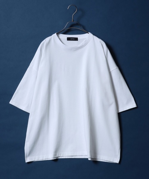 ANPAS（アンパス）の「ANPAS High Function Heavy Weight Big T-Shirt/ANPAS 別注 ヘビーウェイト ビッグシルエット Tシャツ UVカット 吸水速乾 接触冷感（Tシャツ/カットソー・メンズ・ブラック/グレイッシュベージュ/サックスブルー/チャコール/ホワイト・M/L）」の20枚目の写真