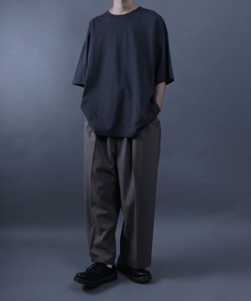 ANPAS（アンパス）の「ANPAS High Function Heavy Weight Big T-Shirt/ANPAS 別注 ヘビーウェイト ビッグシルエット Tシャツ UVカット 吸水速乾 接触冷感（Tシャツ/カットソー・メンズ・ブラック/グレイッシュベージュ/サックスブルー/チャコール/ホワイト・M/L）」の15枚目の写真