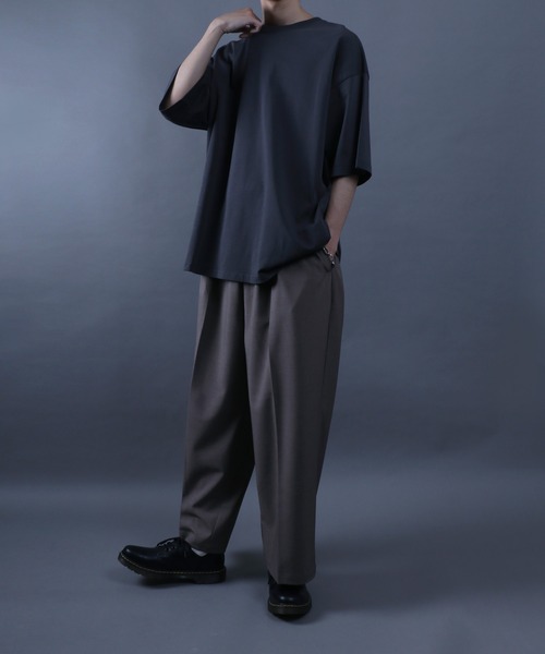 ANPAS（アンパス）の「ANPAS High Function Heavy Weight Big T-Shirt/ANPAS 別注 ヘビーウェイト ビッグシルエット Tシャツ UVカット 吸水速乾 接触冷感（Tシャツ/カットソー・メンズ・ブラック/グレイッシュベージュ/サックスブルー/チャコール/ホワイト・M/L）」の16枚目の写真