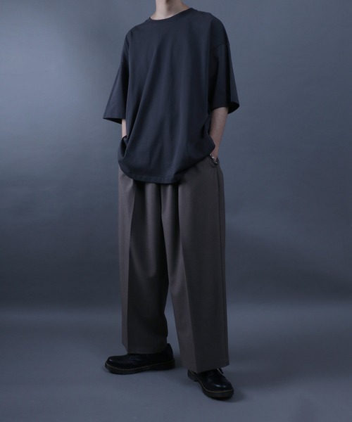 ANPAS（アンパス）の「ANPAS High Function Heavy Weight Big T-Shirt/ANPAS 別注 ヘビーウェイト ビッグシルエット Tシャツ UVカット 吸水速乾 接触冷感（Tシャツ/カットソー・メンズ・ブラック/グレイッシュベージュ/サックスブルー/チャコール/ホワイト・M/L）」の17枚目の写真