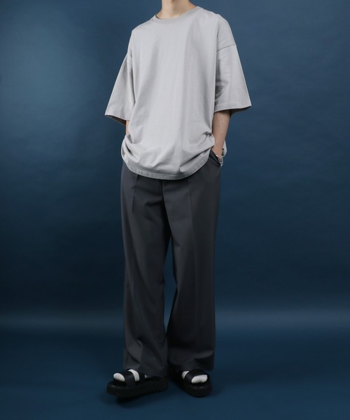 ANPAS（アンパス）の「ANPAS High Function Heavy Weight Big T-Shirt/ANPAS 別注 ヘビーウェイト ビッグシルエット Tシャツ UVカット 吸水速乾 接触冷感（Tシャツ/カットソー・メンズ・ブラック/グレイッシュベージュ/サックスブルー/チャコール/ホワイト・M/L）」の19枚目の写真
