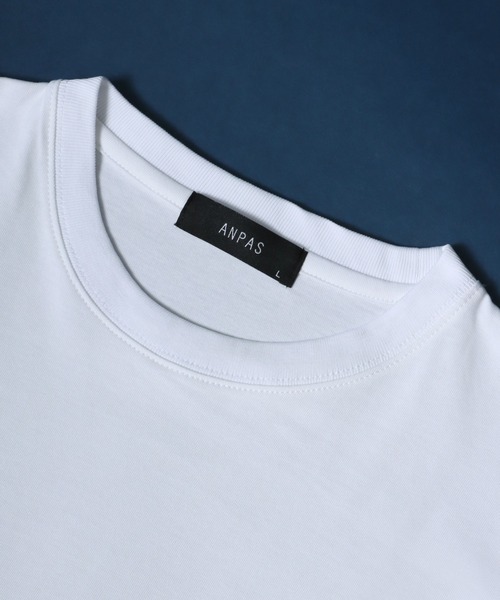 ANPAS（アンパス）の「ANPAS High Function Heavy Weight Big T-Shirt/ANPAS 別注 ヘビーウェイト ビッグシルエット Tシャツ UVカット 吸水速乾 接触冷感（Tシャツ/カットソー・メンズ・ブラック/グレイッシュベージュ/サックスブルー/チャコール/ホワイト・M/L）」の10枚目の写真