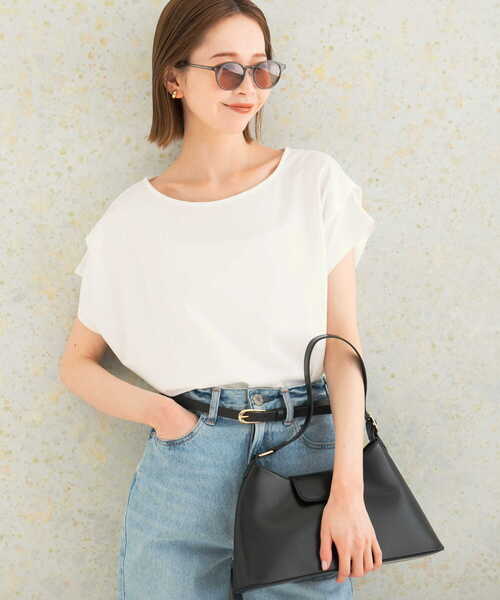 URBAN RESEARCH ROSSO WOMEN(アーバンリサーチ ロッソ)の「ドライドルマンプルオーバー(Tシャツ/カットソー・レディース・オフホワイト/グリーン系その他/ピンク・FREE)」の1枚目の写真