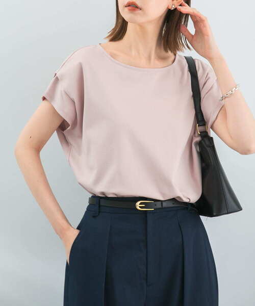 URBAN RESEARCH ROSSO WOMEN(アーバンリサーチ ロッソ)の「ドライドルマンプルオーバー(Tシャツ/カットソー・レディース・オフホワイト/グリーン系その他/ピンク・FREE)」の3枚目の写真