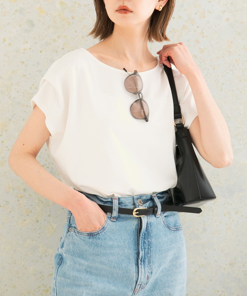 URBAN RESEARCH ROSSO WOMEN(アーバンリサーチ ロッソ)の「ドライドルマンプルオーバー(Tシャツ/カットソー・レディース・オフホワイト/グリーン系その他/ピンク・FREE)」の4枚目の写真